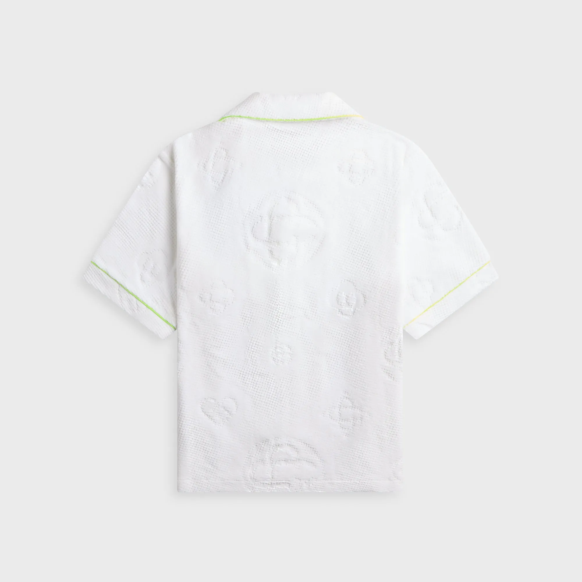 Casablanca Towelling Monogram Short Sleeve Shirt - Green sold by Kith product image thumbnail 2
