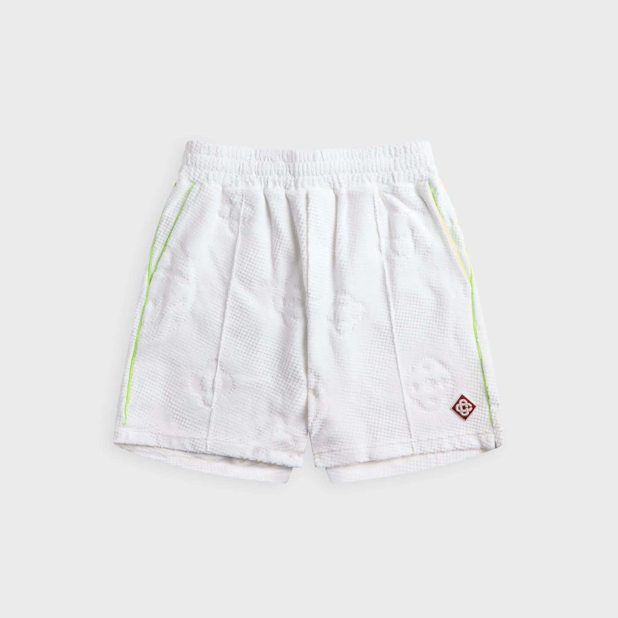 Casablanca Towelling Monogram Short - Black sold by Kith