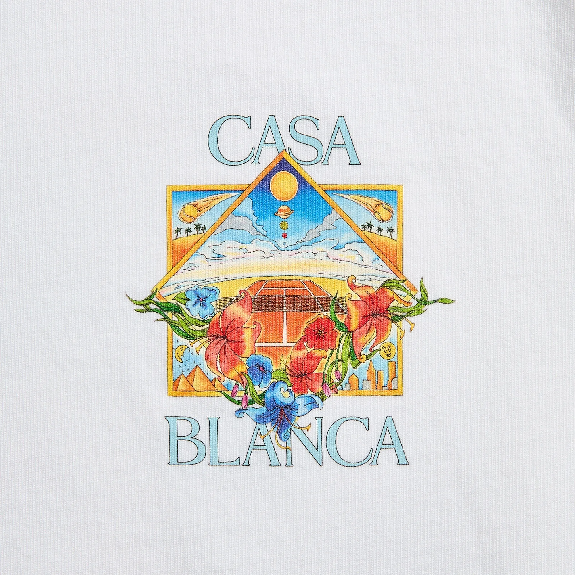 Casablanca Tennis Landscape Classic Tee - Bright White sold by Kith product image thumbnail 3