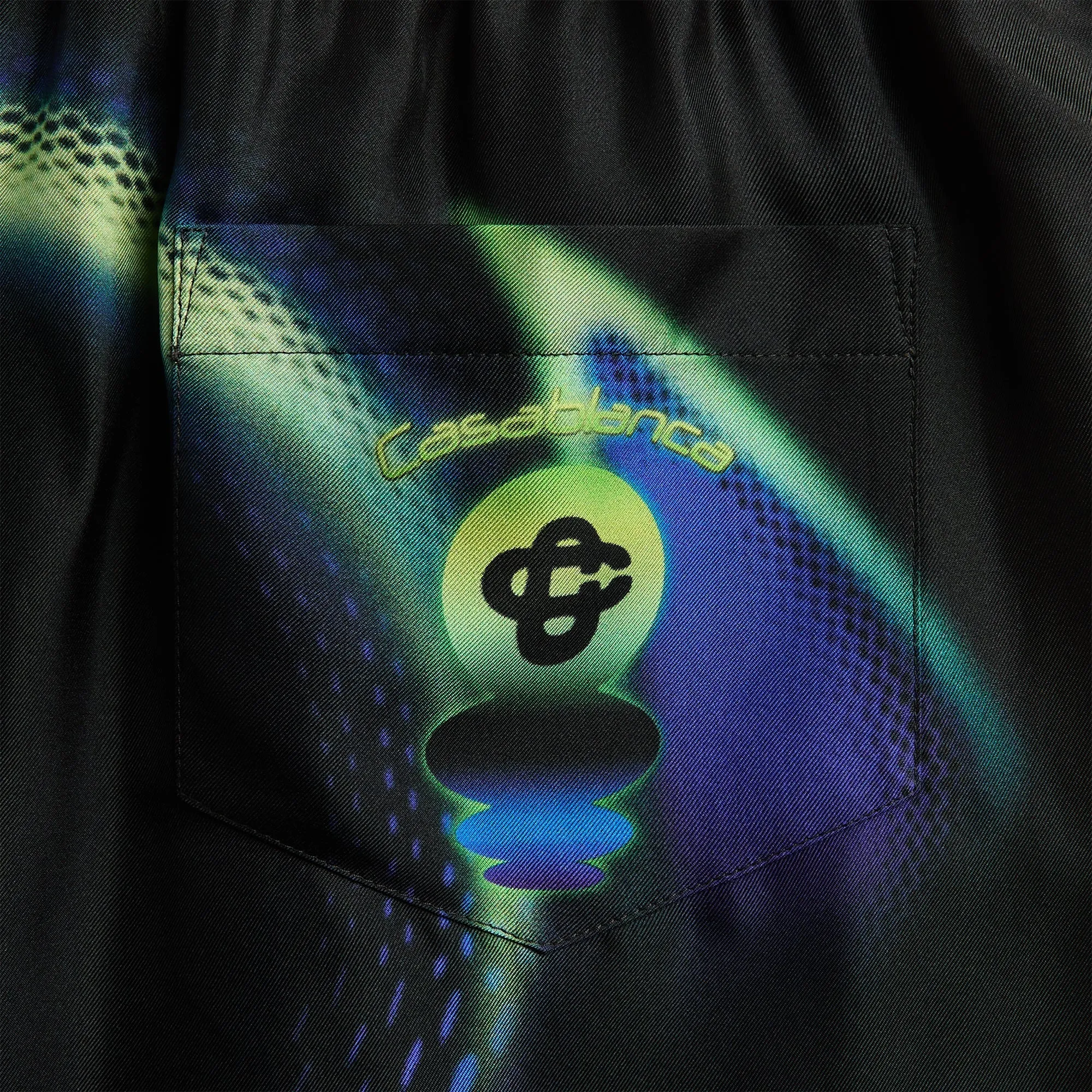 Casablanca Sporchid Silk Short - Black sold by Kith product image thumbnail 3