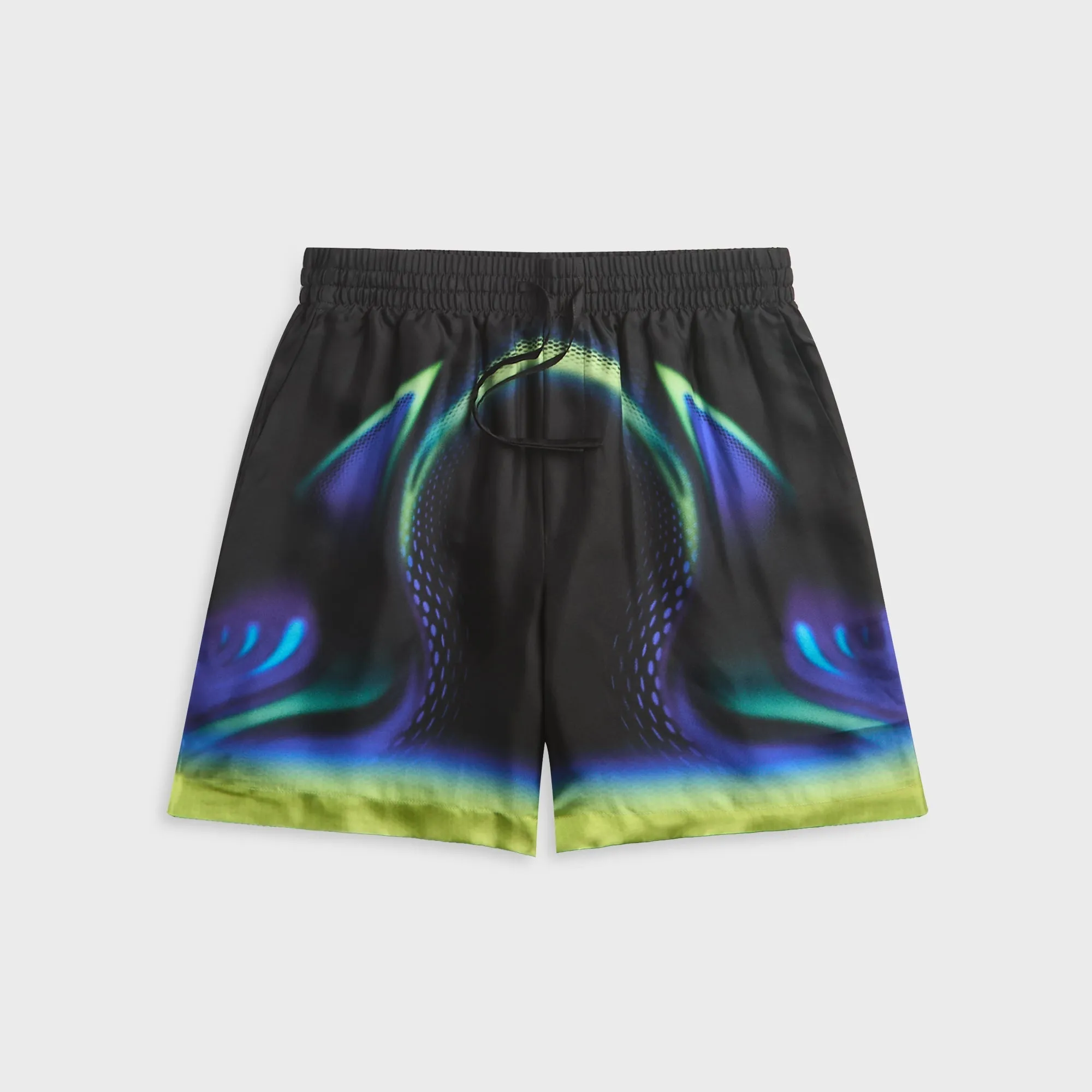 Casablanca Sporchid Silk Short - Black sold by Kith