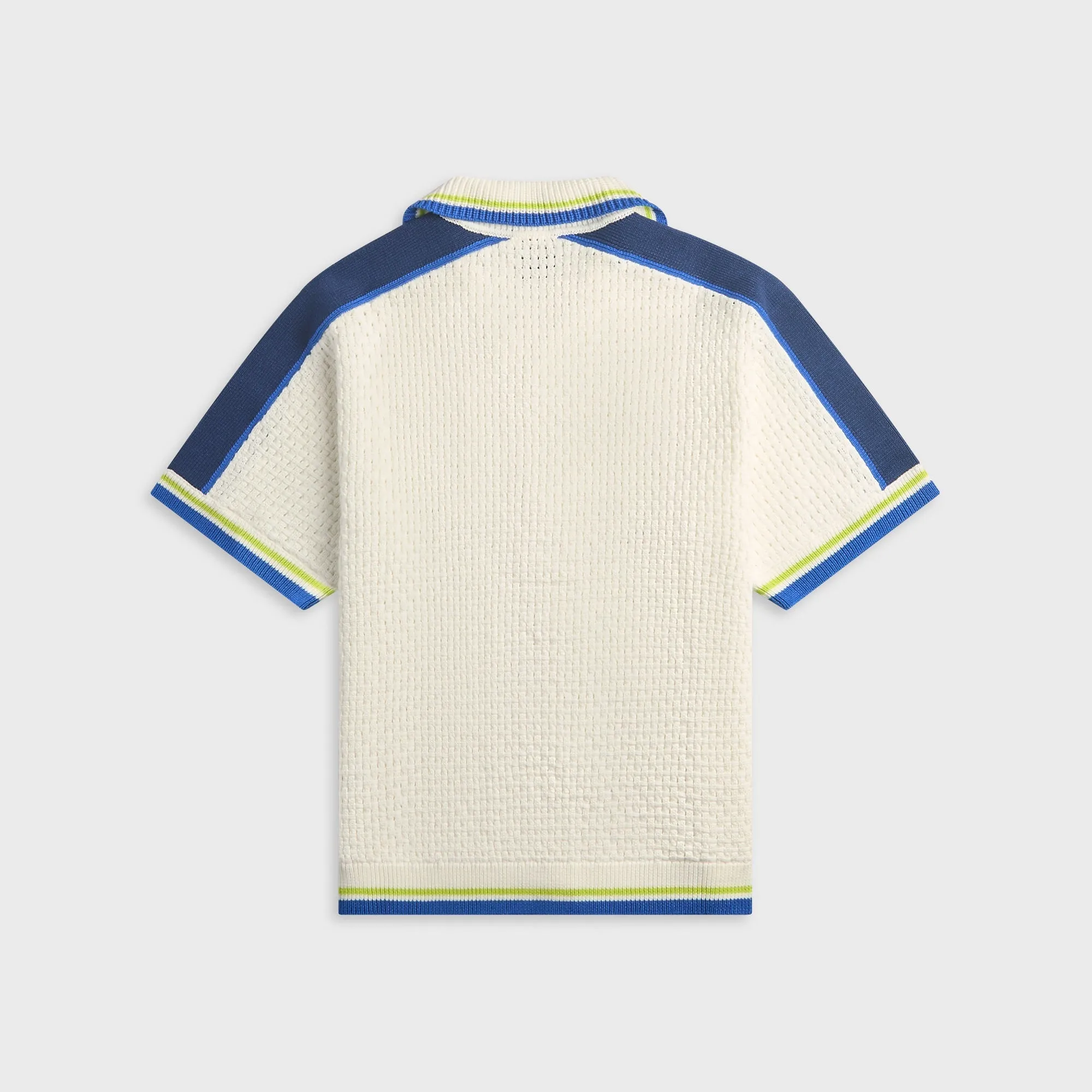 Casablanca Short Sleeve Crochet Shirt - White / Blue / Yellow sold by Kith product image thumbnail 2