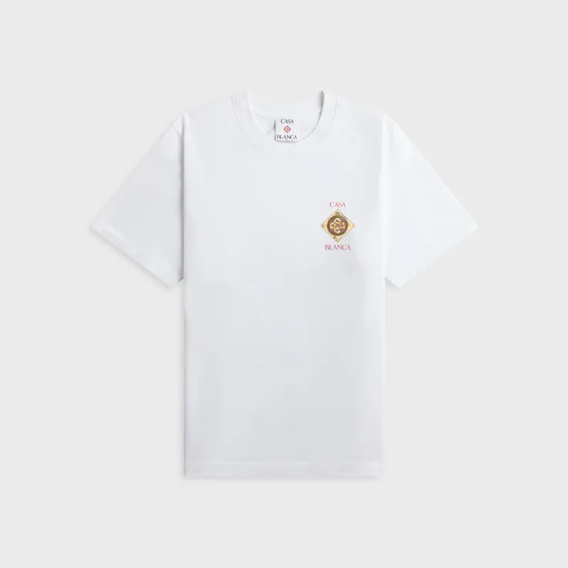 Casablanca Plafond Orne De Musique Short Sleeve Tee - White made by Casablanca