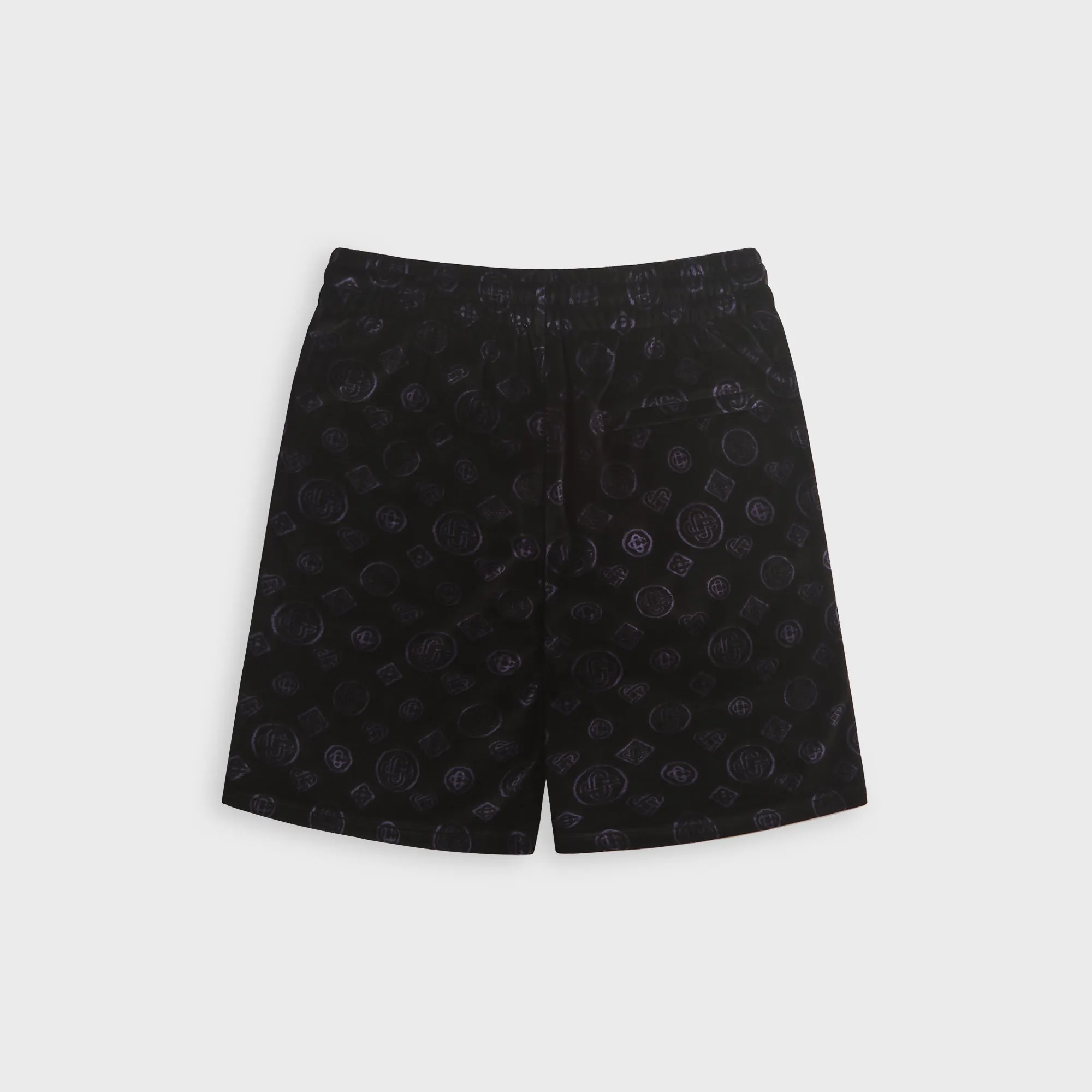 Casablanca Monogram Velour Short - Black / Purple sold by Kith product image thumbnail 2