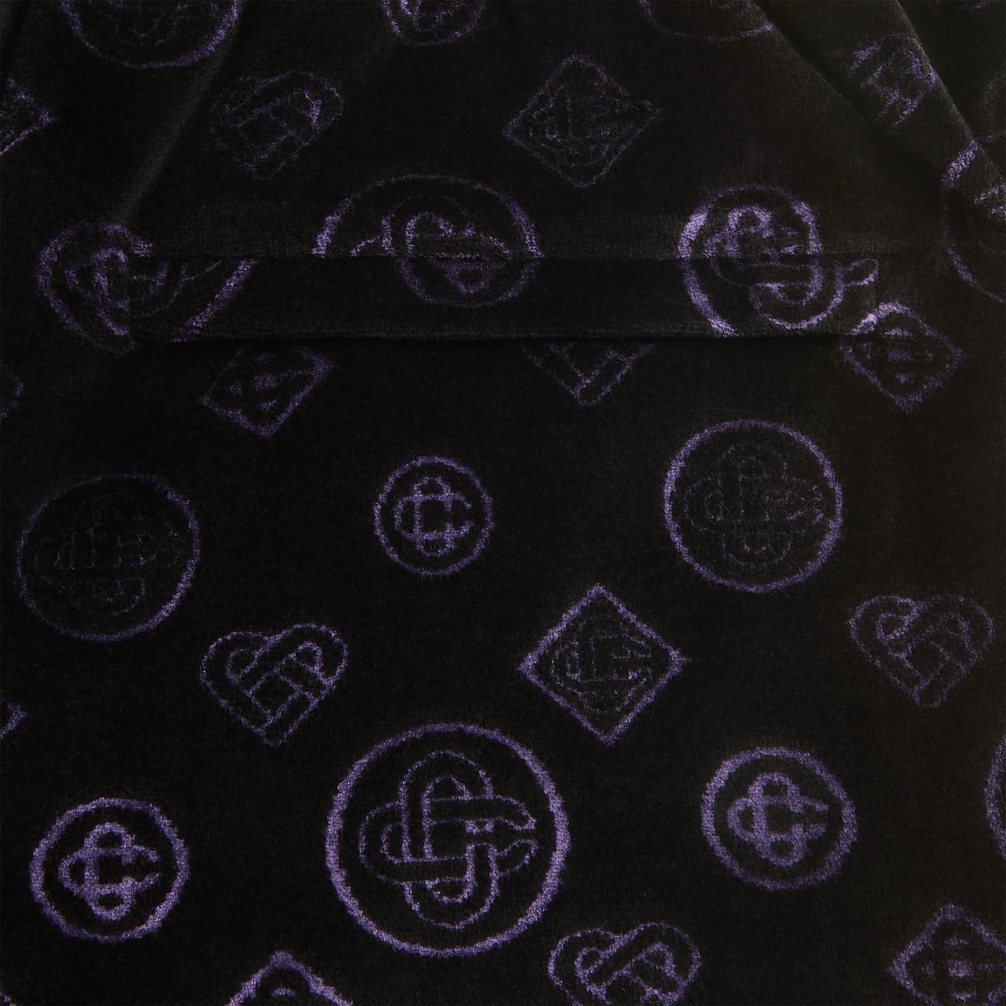 Casablanca Monogram Velour Short - Black / Purple sold by Kith product image thumbnail 3