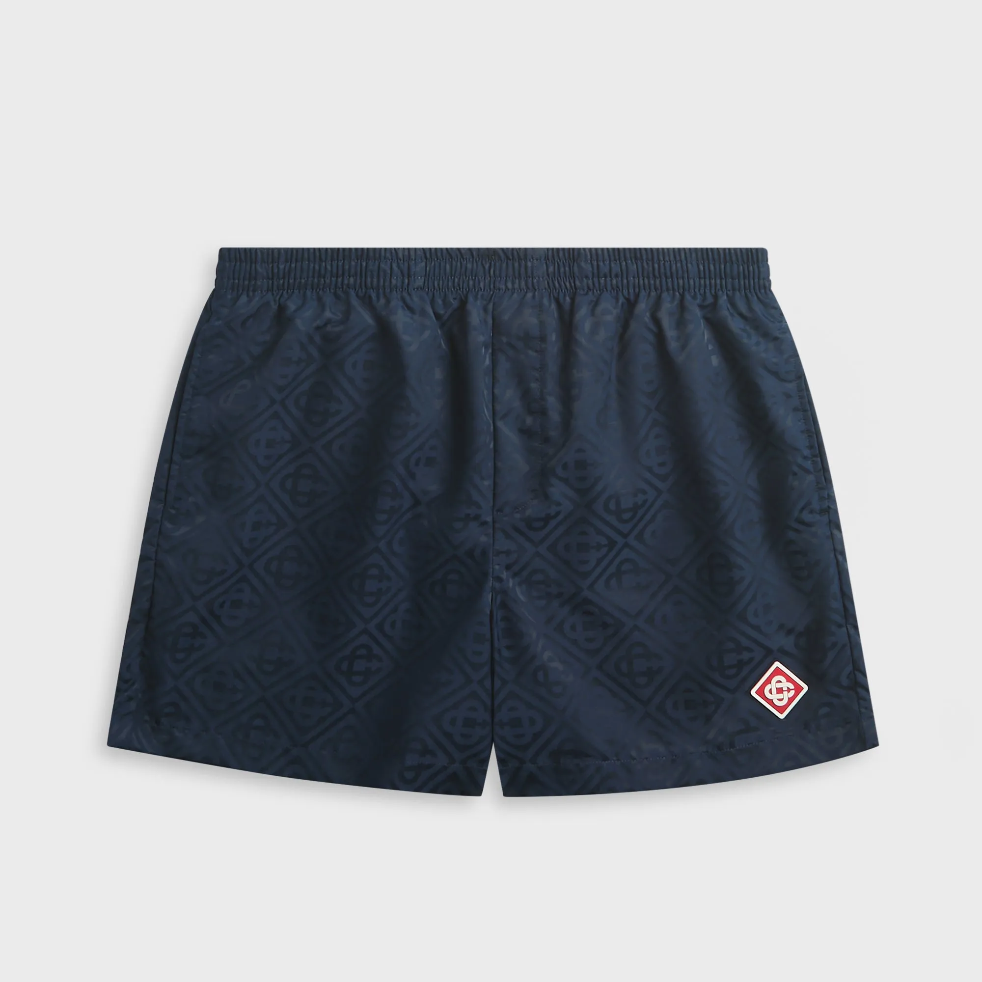 Casablanca Monogram Jacquard Swim Short - Black sold by Kith