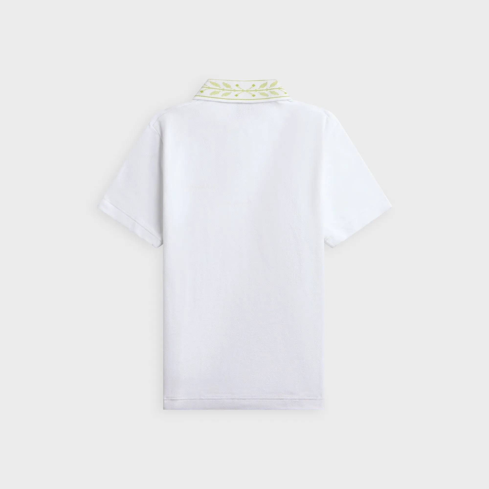 Casablanca Laurel Contrast Trim Polo Shirt - Textured Pique sold by Kith product image thumbnail 2