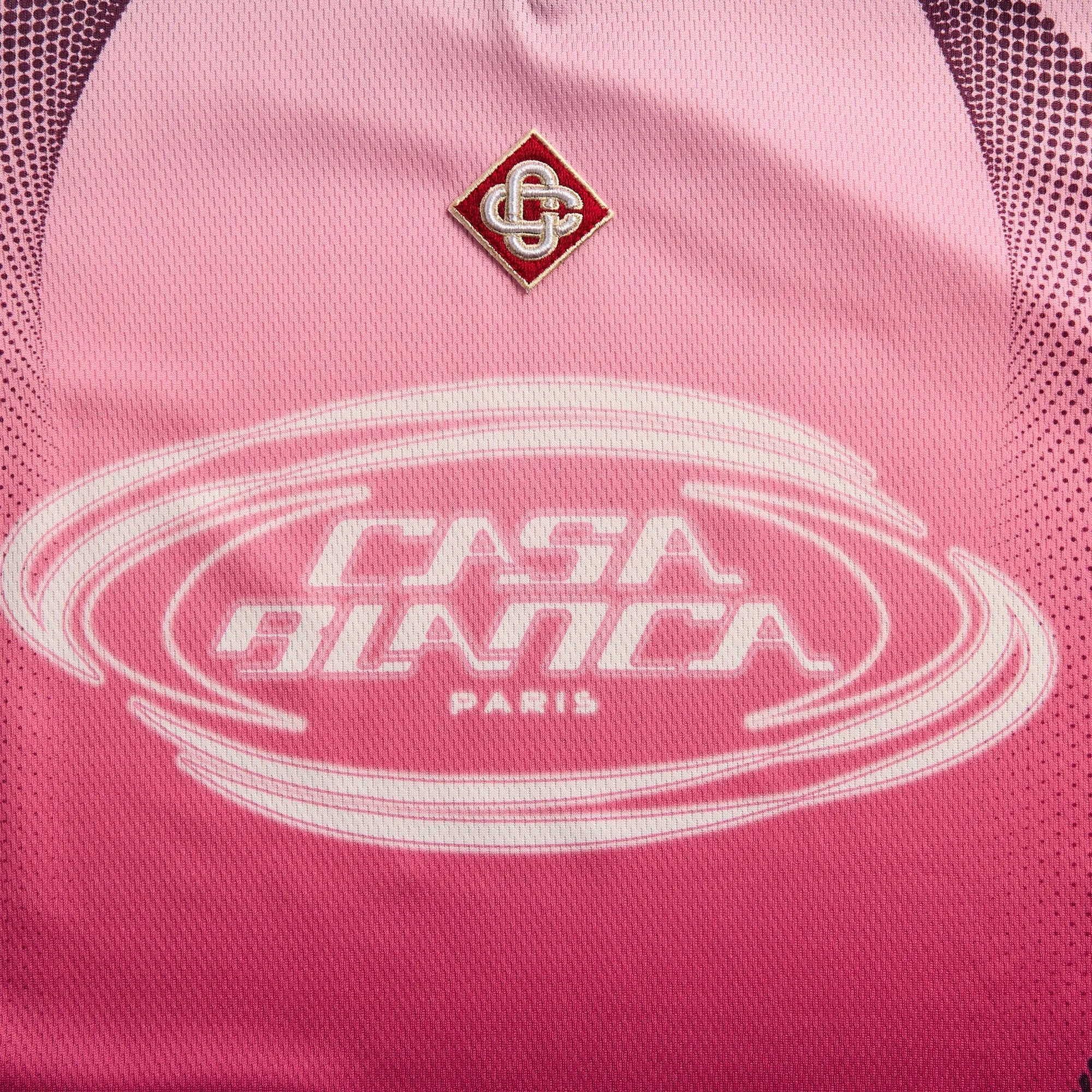 Casablanca Gradient Short Sleeve Football Jersey - Aubergine sold by Kith product image thumbnail 3