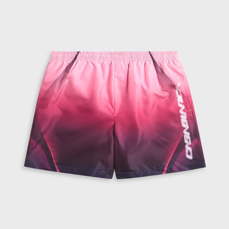 Casablanca Gradient Printed Swim Short - Aubergine made by Casablanca