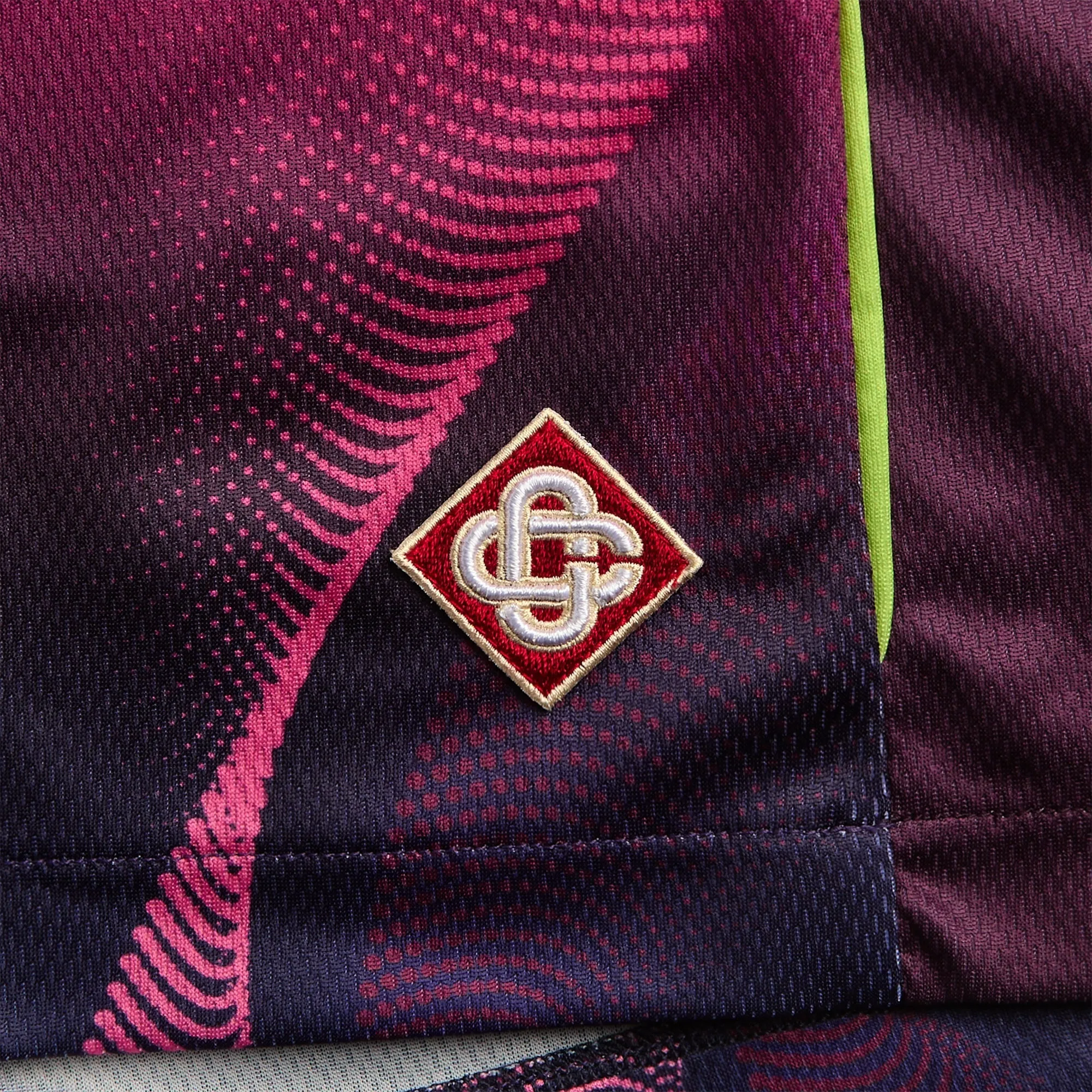 Casablanca Gradient Football Short - Aubergine sold by Kith product image thumbnail 3