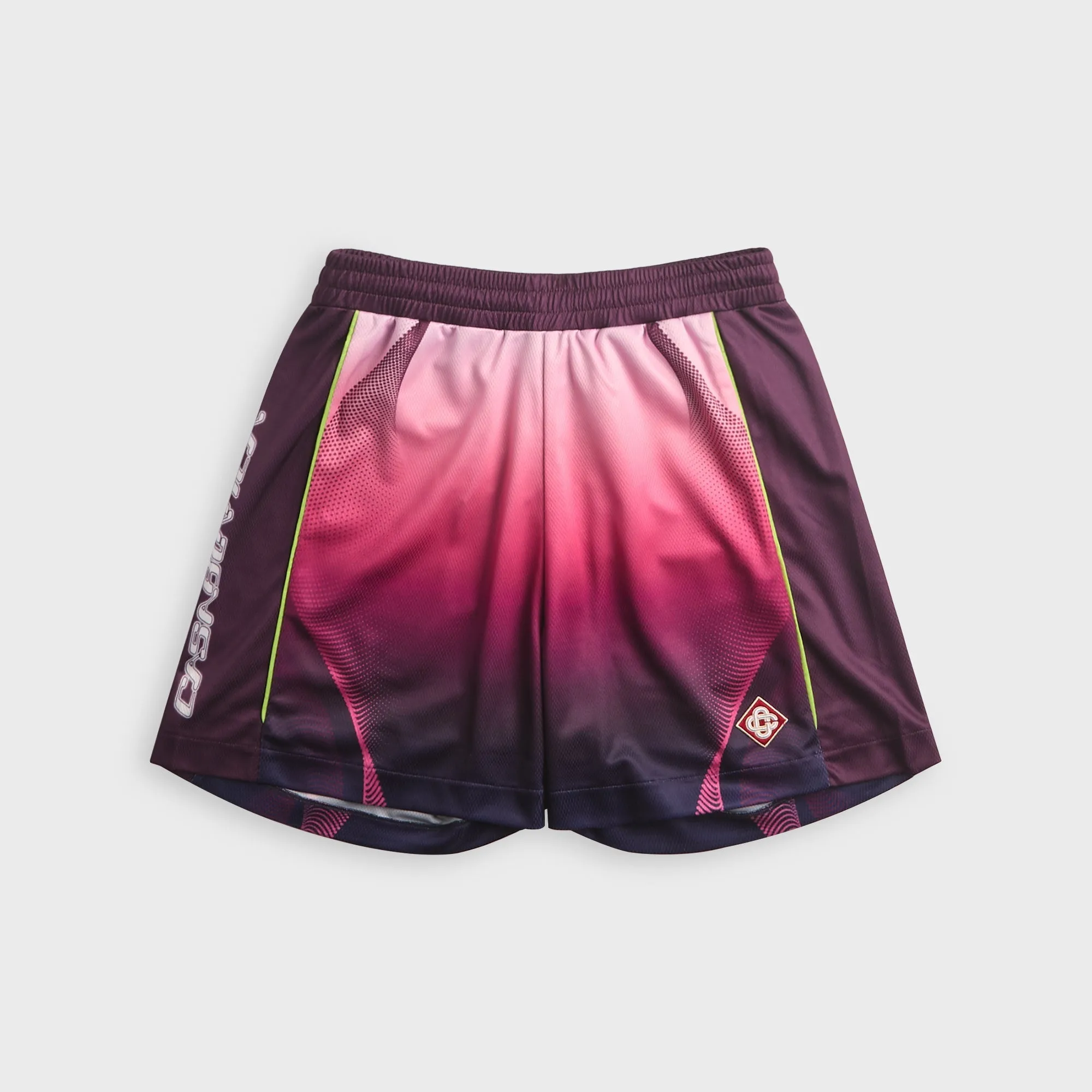 Casablanca Gradient Football Short - Aubergine sold by Kith