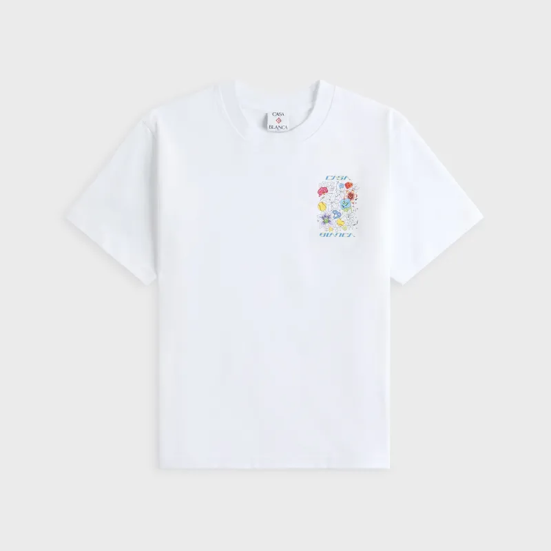 Casablanca Classic Tee - Bright White made by Casablanca