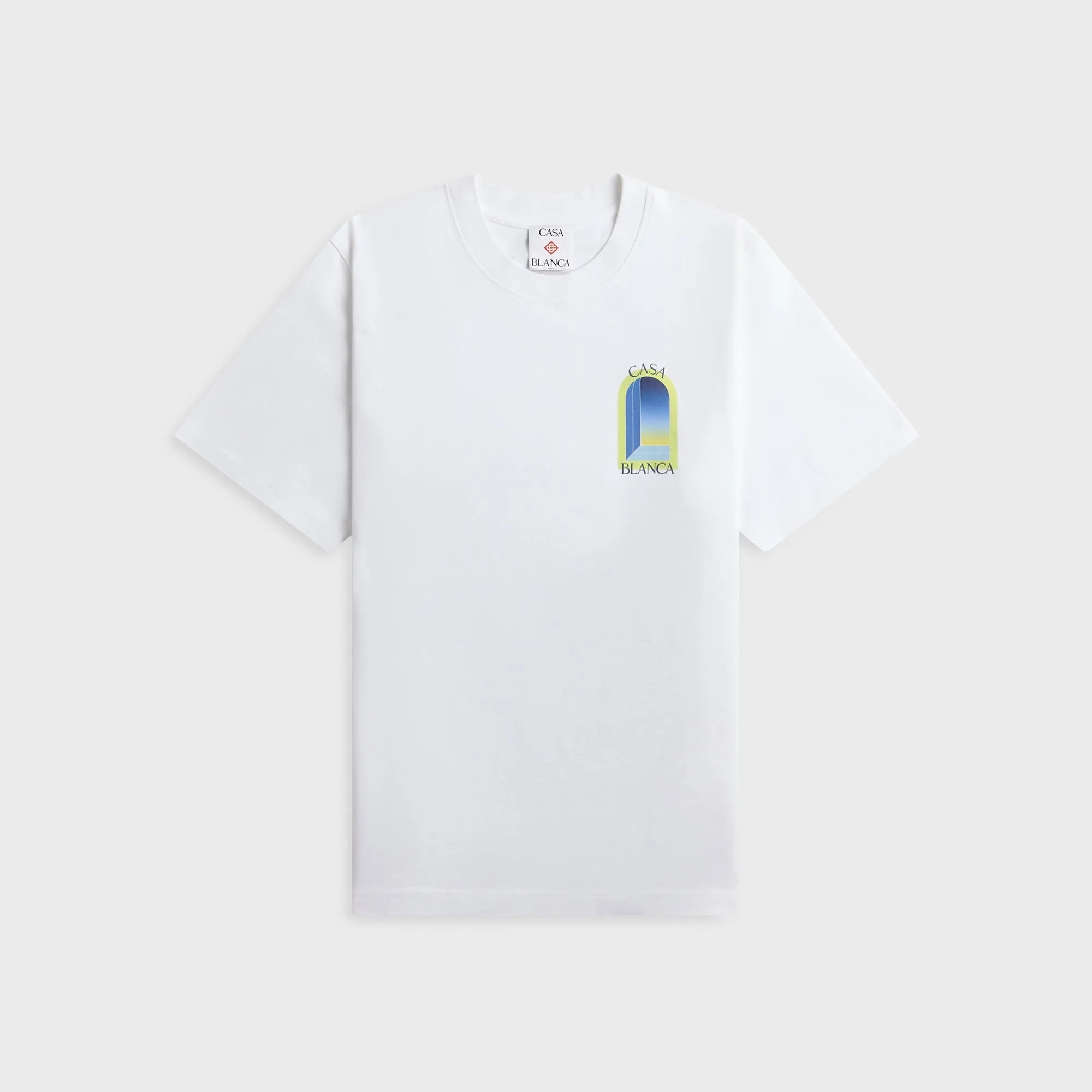 Casablanca Arches Classic Short Sleeve Tee - White sold by Kith