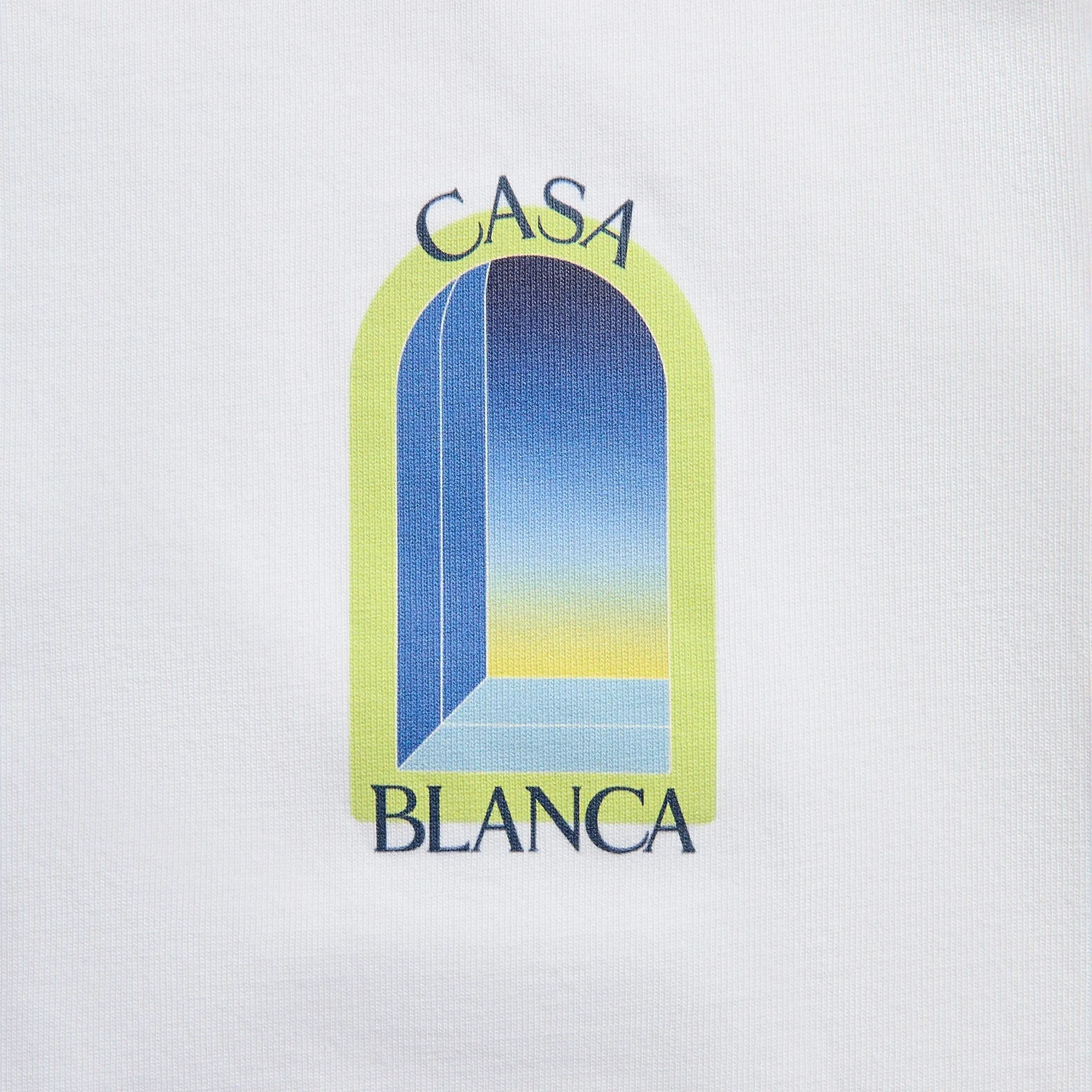 Casablanca Arches Classic Short Sleeve Tee - White sold by Kith product image thumbnail 3