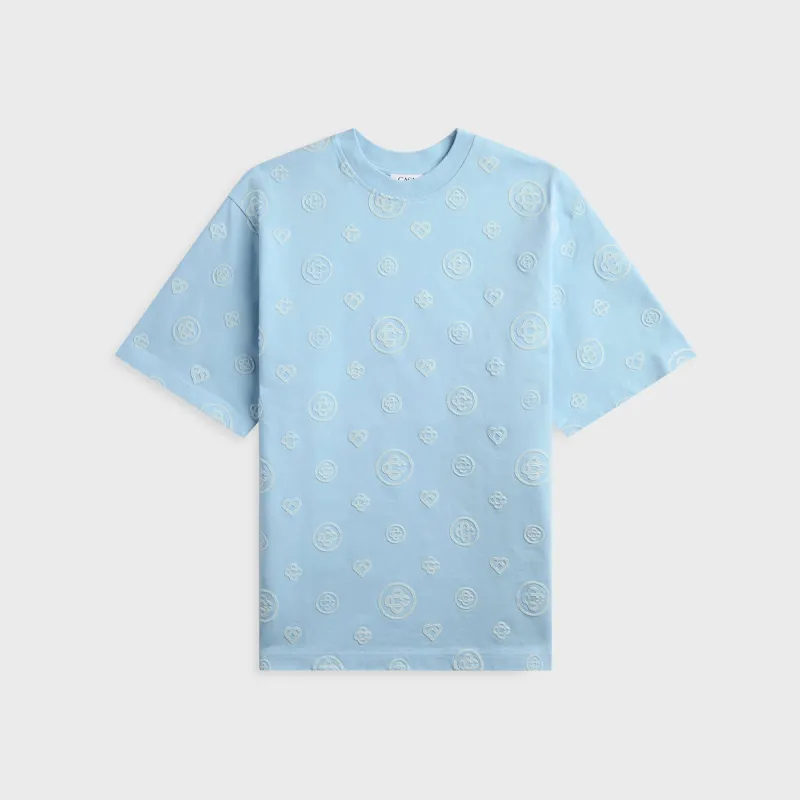 Casablanca Applique Monogram Oversized Short Sleeve Tee - White made by Casablanca