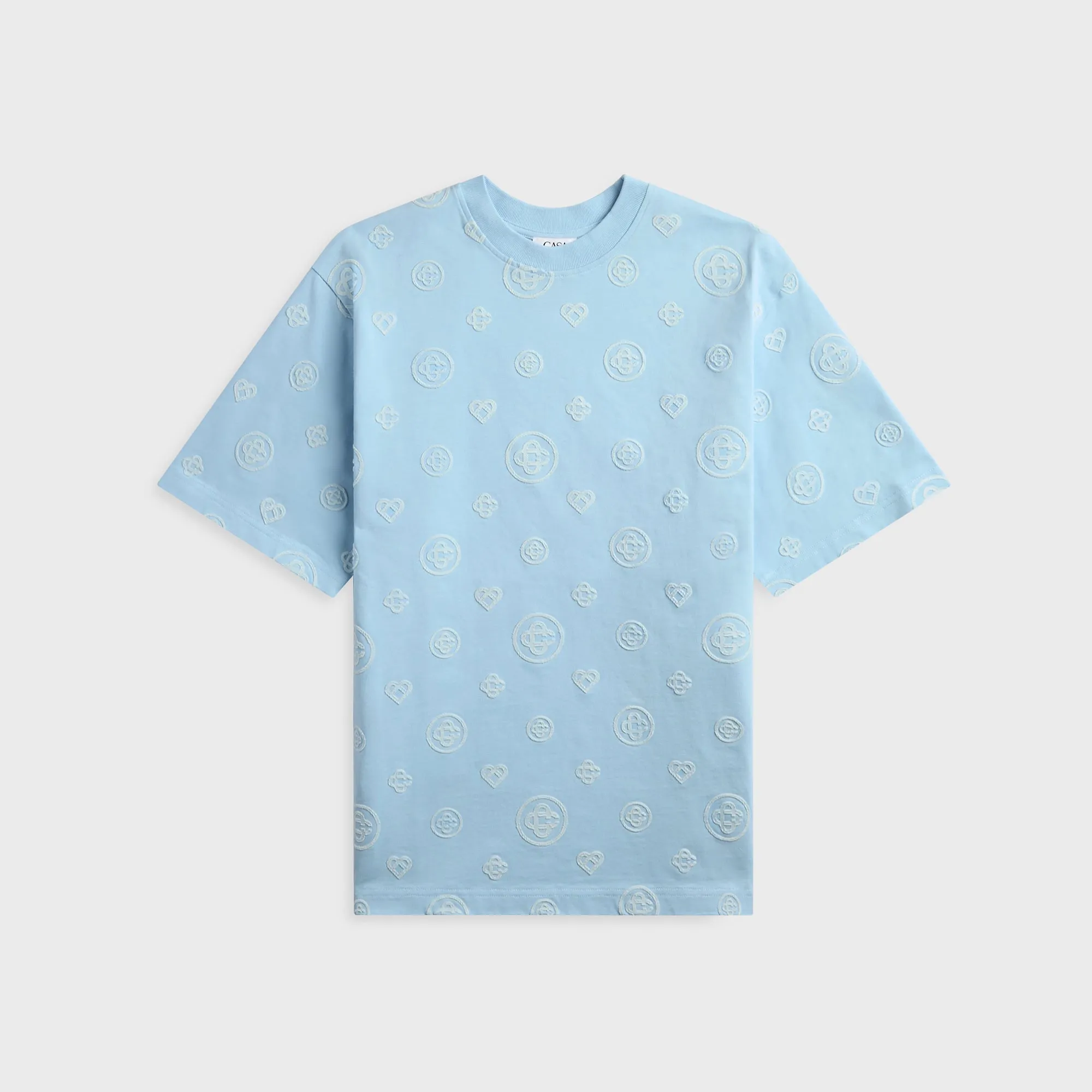 Casablanca Applique Monogram Oversized Short Sleeve Tee - White sold by Kith