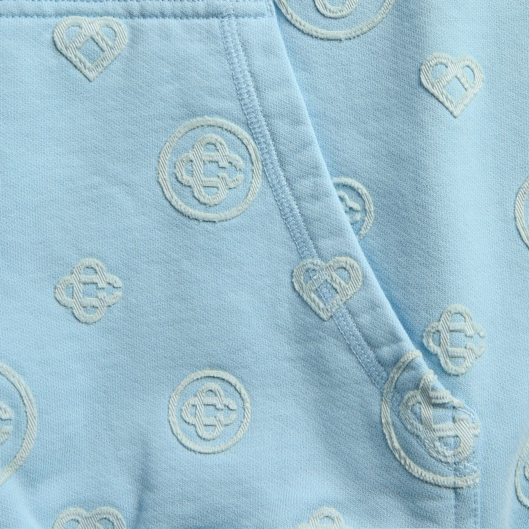 Casablanca Applique Monogram Hooded Sweatshirt - Blue sold by Kith product image thumbnail 3