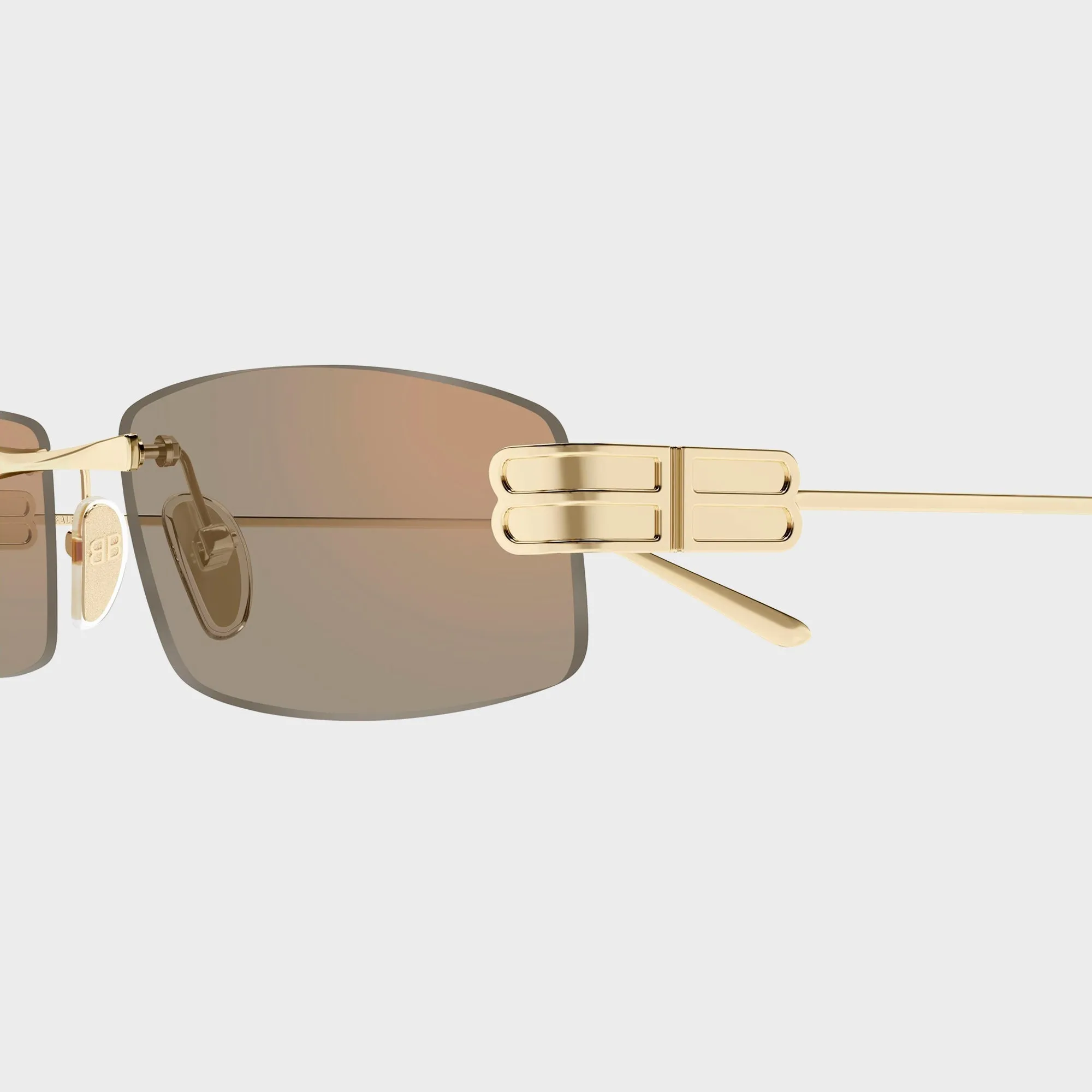 Balenciaga Metal Sunglasses - Gold / Pink sold by Kith product image thumbnail 2