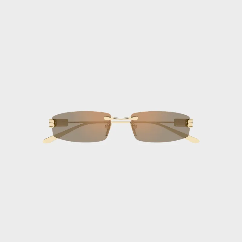Balenciaga Metal Sunglasses - Gold / Pink made by Balenciaga