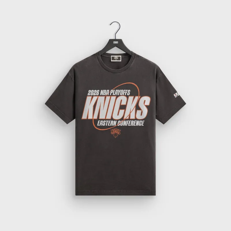 Kith for the New York Knicks Playoffs Tee - Black made by Kith