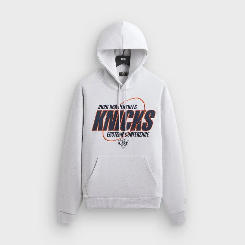 Kith for the New York Knicks Playoffs Nelson Hoodie - Light Heather Grey made by Kith
