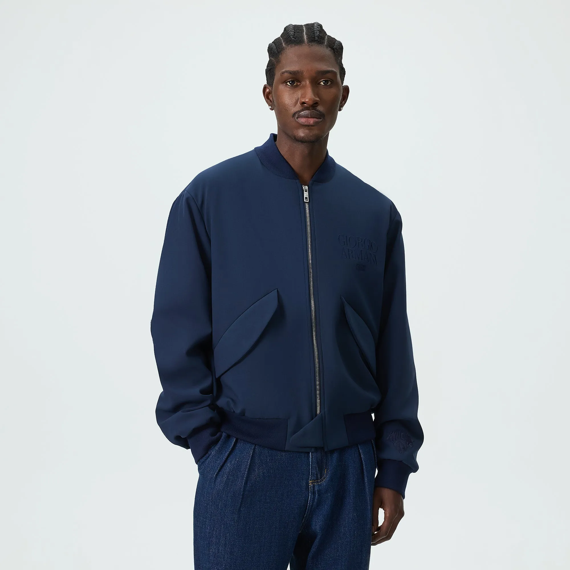 Giorgio Armani & Kith for the New York Knicks Bomber Jacket - Nocturnal sold by Kith product image thumbnail 2