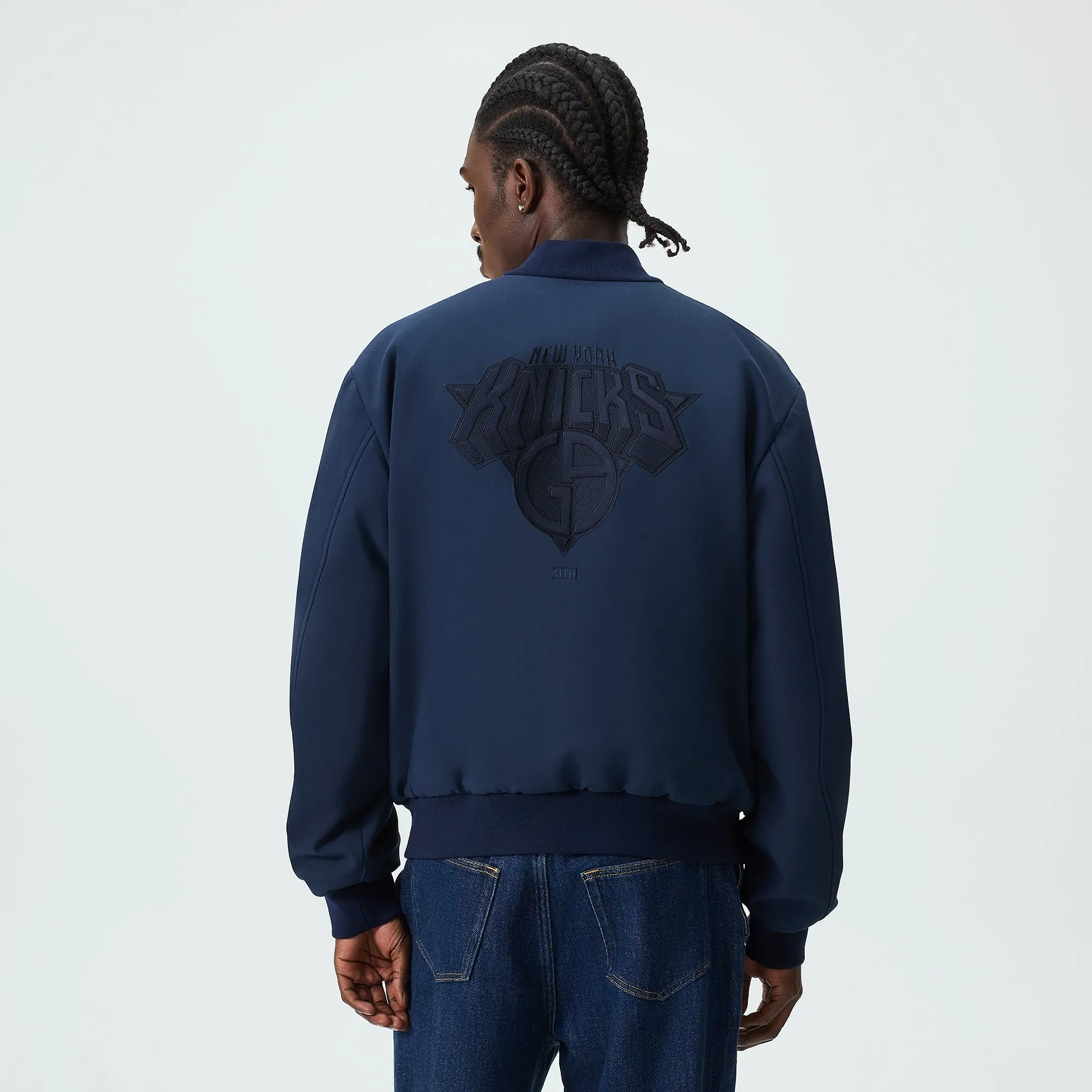 Giorgio Armani & Kith for the New York Knicks Bomber Jacket - Nocturnal sold by Kith product image thumbnail 3