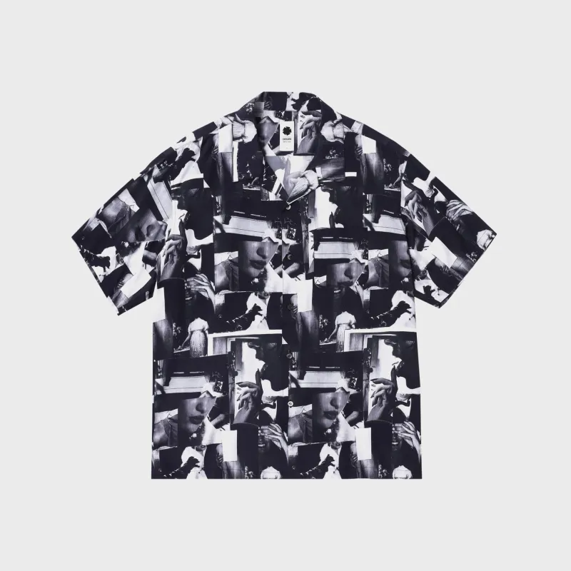 vowels Printed Still Shirt - Black made by Vowels
