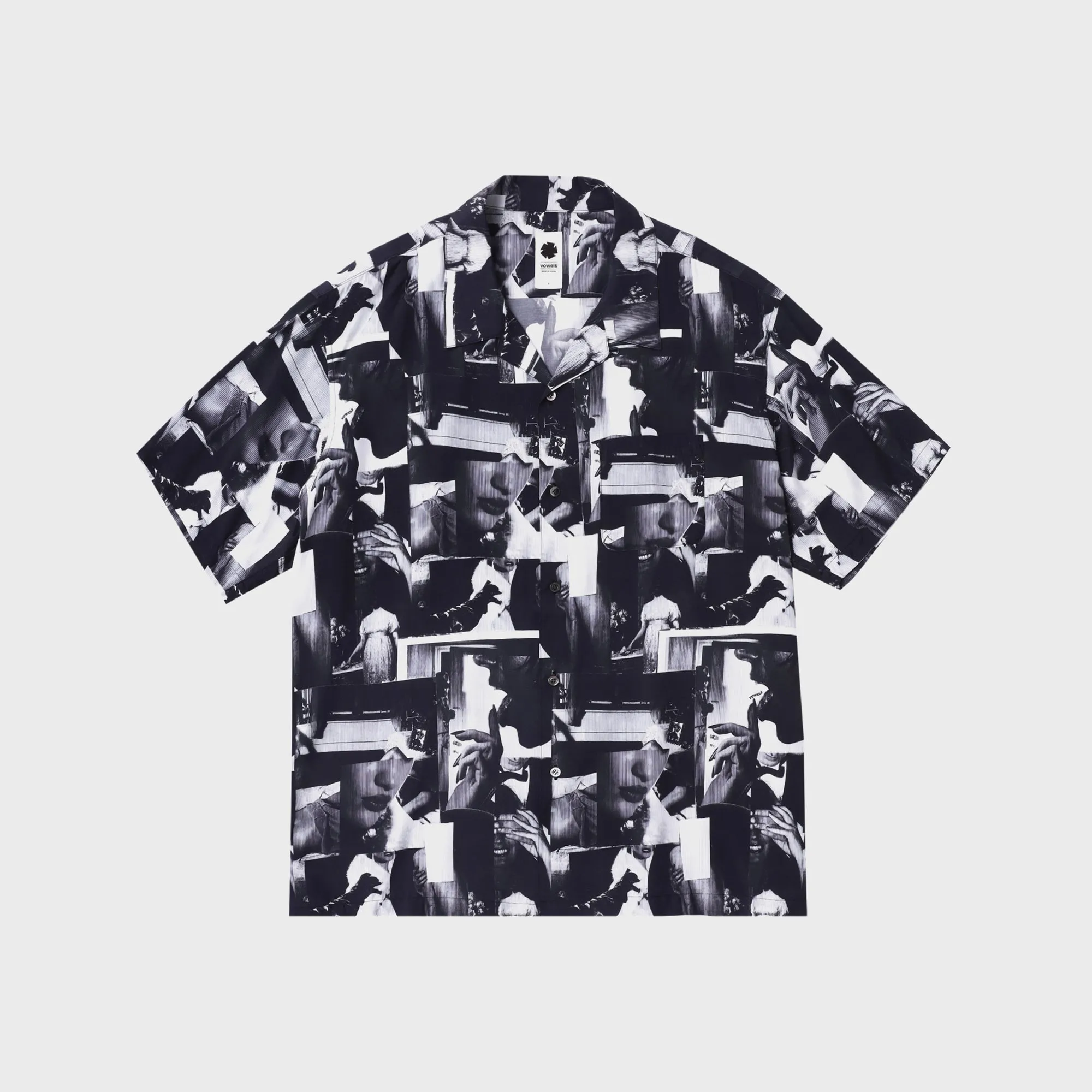vowels Printed Still Shirt - Black sold by Kith