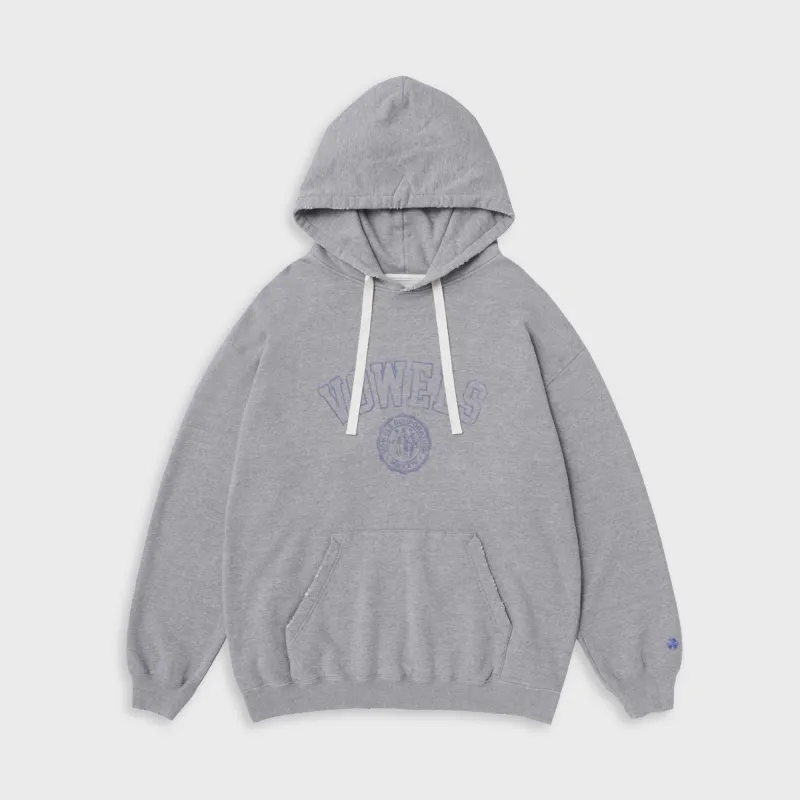 vowels Faded Collegiate Hoodie - Grey Heather made by Vowels