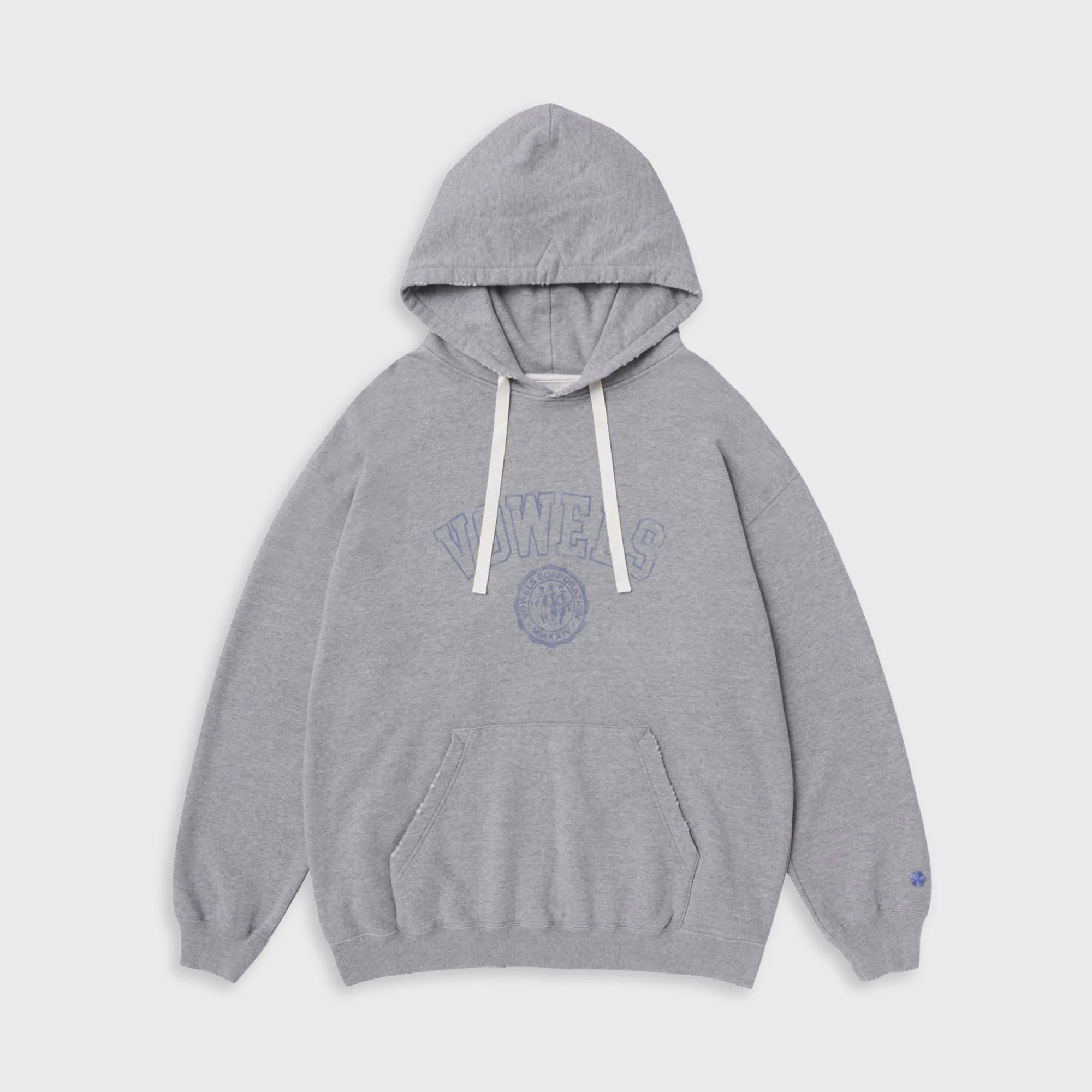 vowels Faded Collegiate Hoodie - Grey Heather sold by Kith