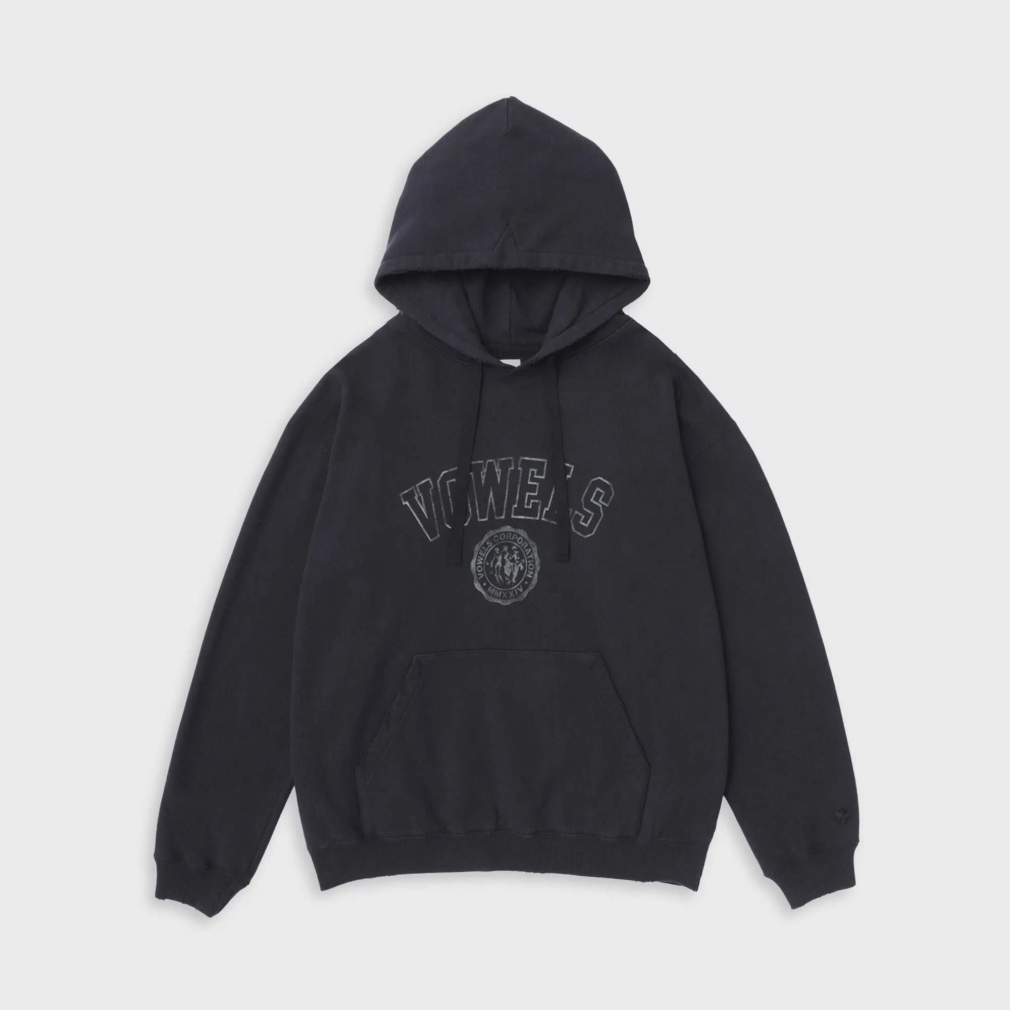 vowels Faded Collegiate Hoodie - Black sold by Kith