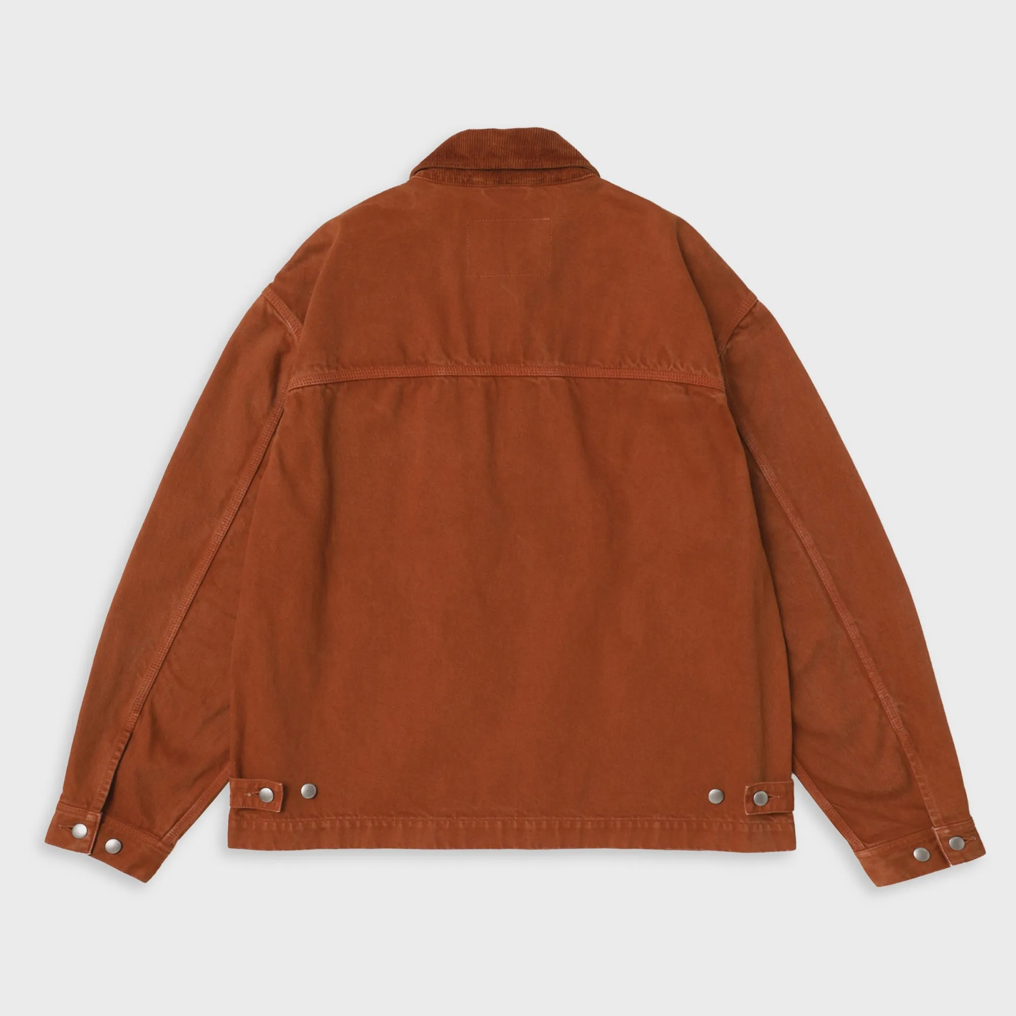 vowels Cord Collared Zip Up Jacket - Persimmon sold by Kith product image thumbnail 2