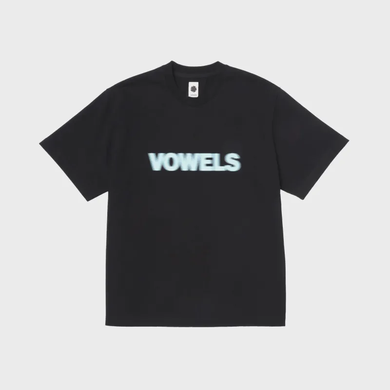 vowels Blur Tee - Black made by Vowels