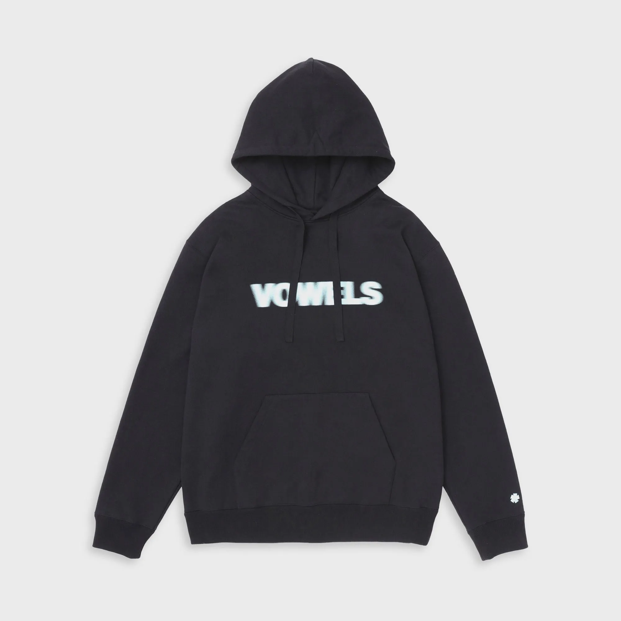 vowels Blur Hoodie - Black sold by Kith