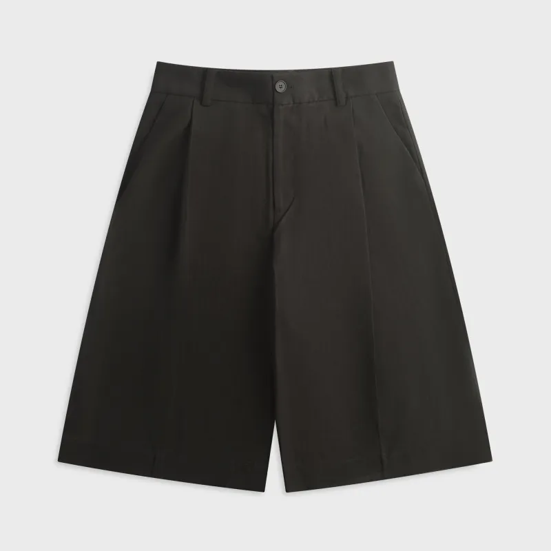 Studio Nicholson Fowld Short - Black made by Studio Nicholson