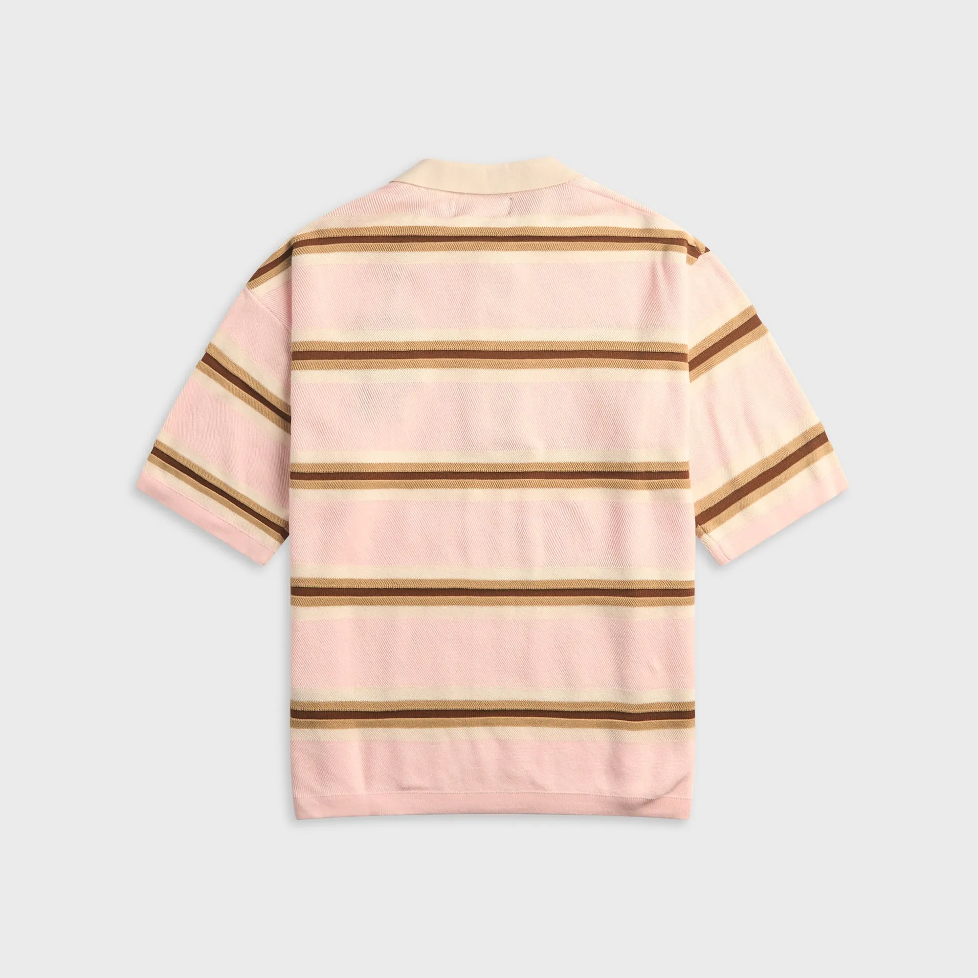NAHMIAS Knit Striped Polo - Soft Pink Stripe sold by Kith product image thumbnail 2