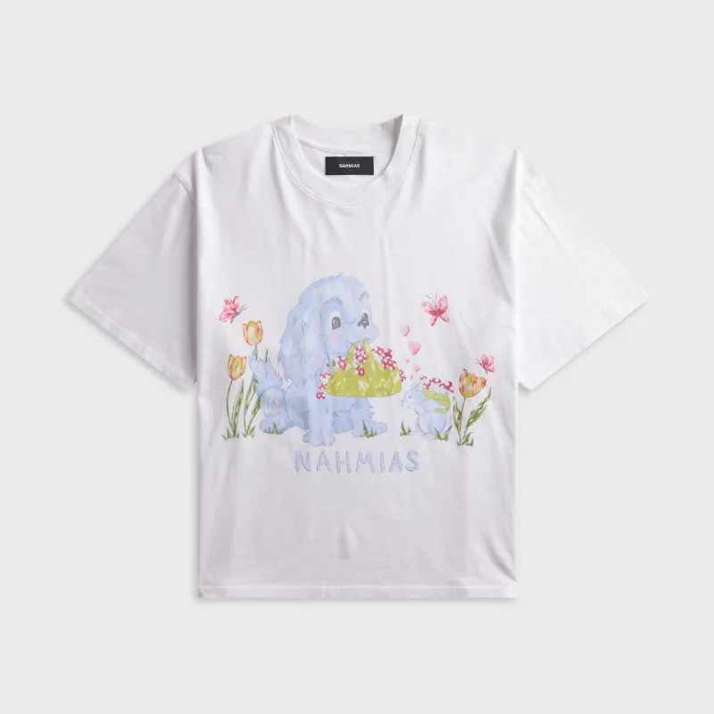 NAHMIAS Forage Boxy Tee - White made by Nahmias