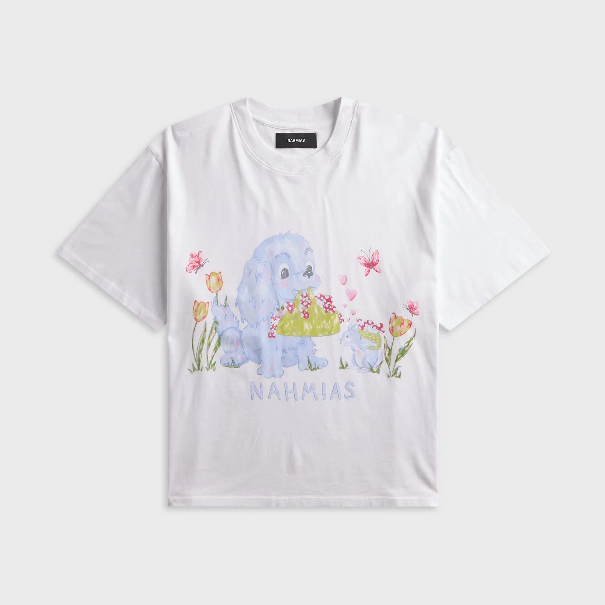 NAHMIAS Forage Boxy Tee - White sold by Kith