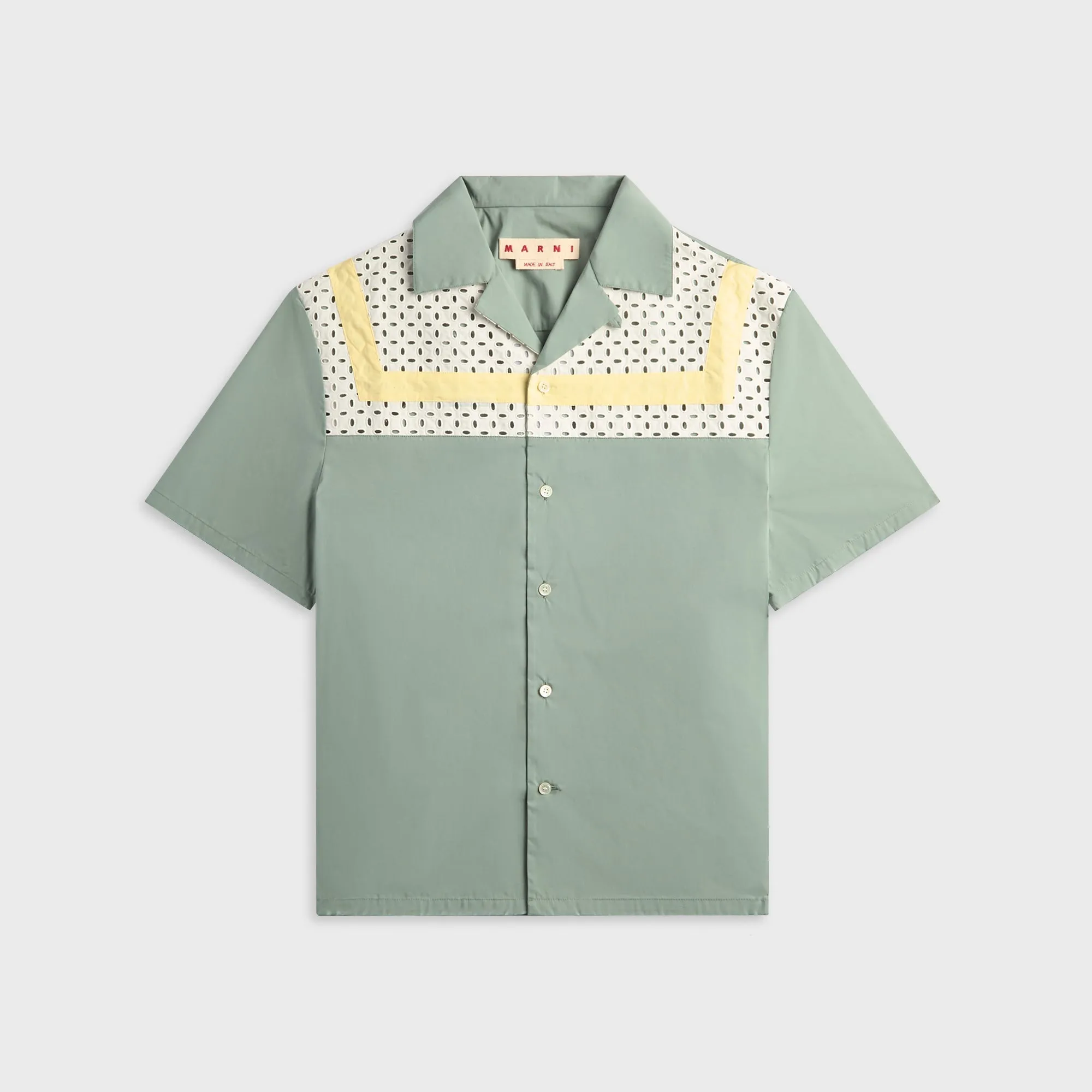 Marni Short Sleeve Shirt - Baltic sold by Kith
