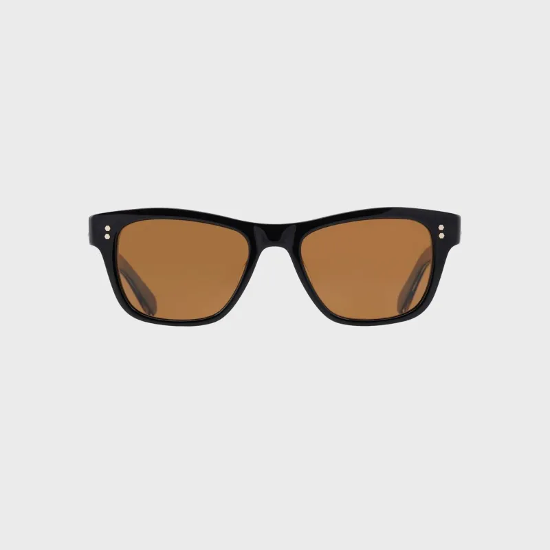 Garrett Leight Mr. Leight Damone Sunglass - Black Gunmetal / Mojave Brown Polar made by Garrett Leight