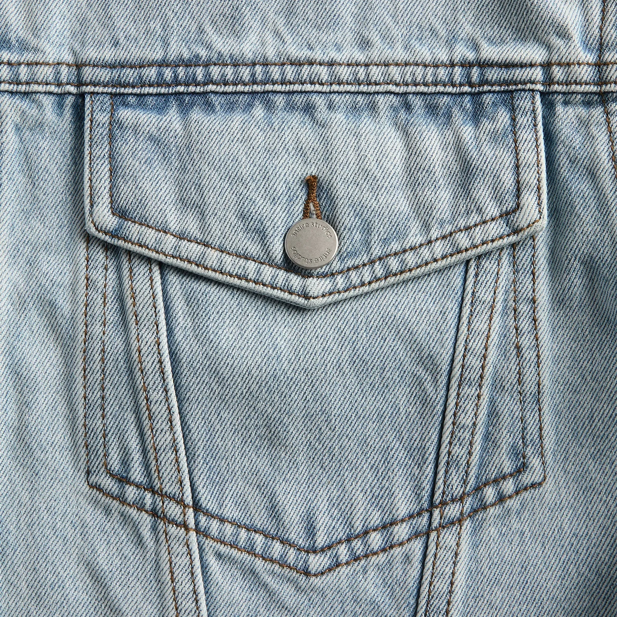 Entire Studios Shrunken Denim Jacket - Old Blue sold by Kith product image thumbnail 3