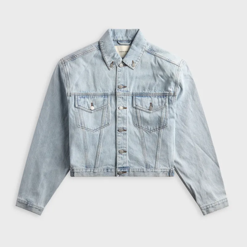 Entire Studios Shrunken Denim Jacket - Old Blue made by Entire Studios