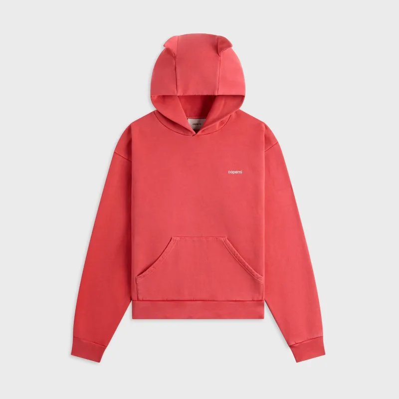 Coperni Horn Hoodie - Red made by Coperni Paris