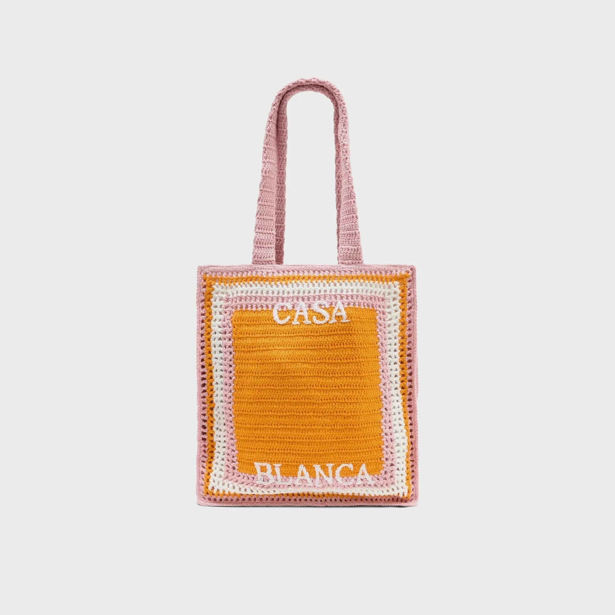 Casablanca Stripe Crochet Bag - Orange sold by Kith