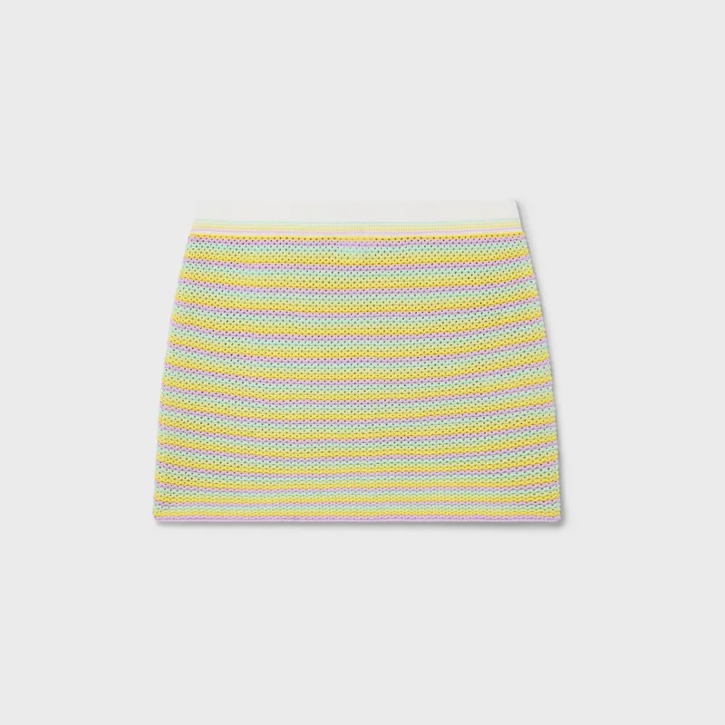 Casablanca Bourgeois Stripe Skirt - Multi made by Casablanca