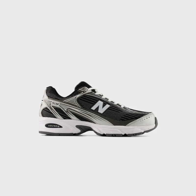 New Balance 509 - Black / White / Silver Metallic made by New Balance