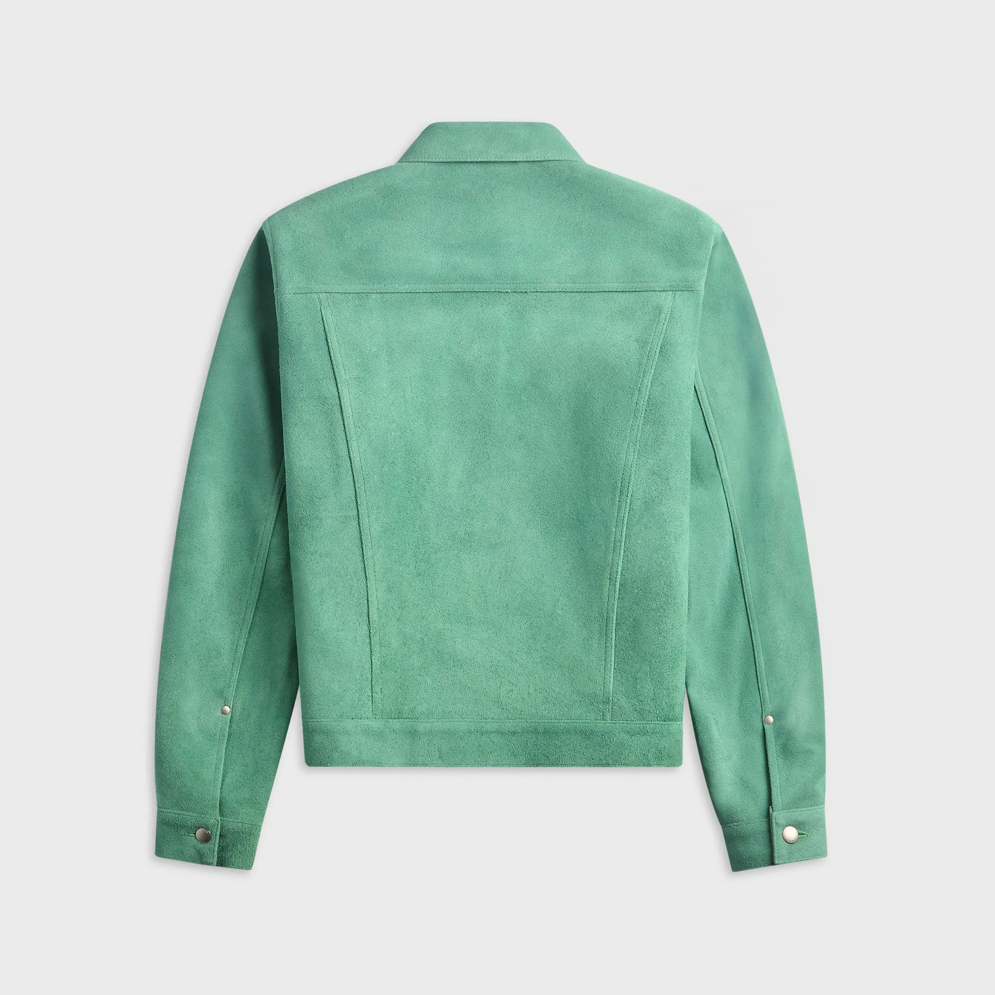 vowels Suede Trucker Jacket - Damp Green sold by Kith product image thumbnail 2