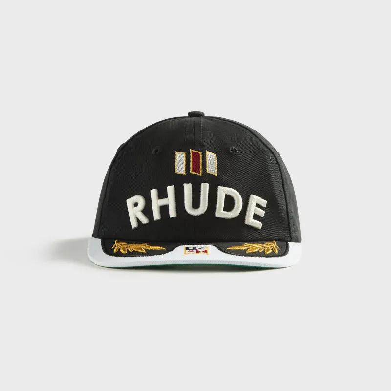 Rhude Souvenir Logo Cap - Black / White / Multi made by Rhude