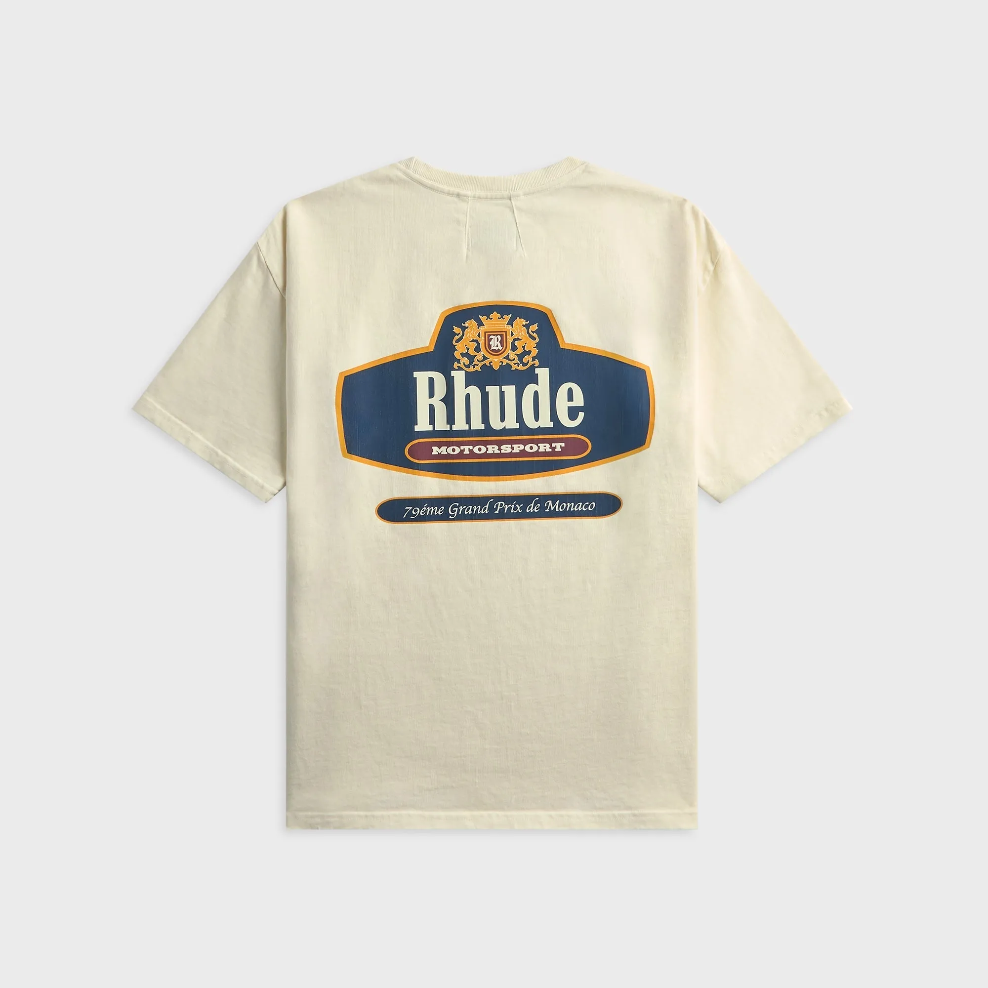 Rhude Racing Crest Tee - Vintage White / Navy sold by Kith product image thumbnail 2